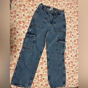 High rise wide leg skater cargo jeans urban outfitters W27 L32